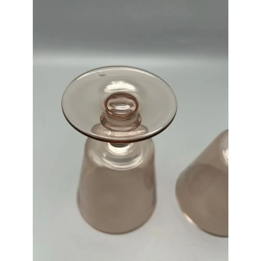 2 10.14oz Vintage Goblet Rustic Barn Bella Style Wine Glasses Threshold™ s1